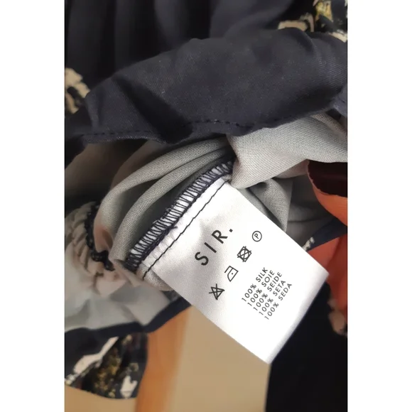 SIR THE LABEL Fluer Off Shoulder Silk Top *NWOT Size 6* - Picture 7 of 7